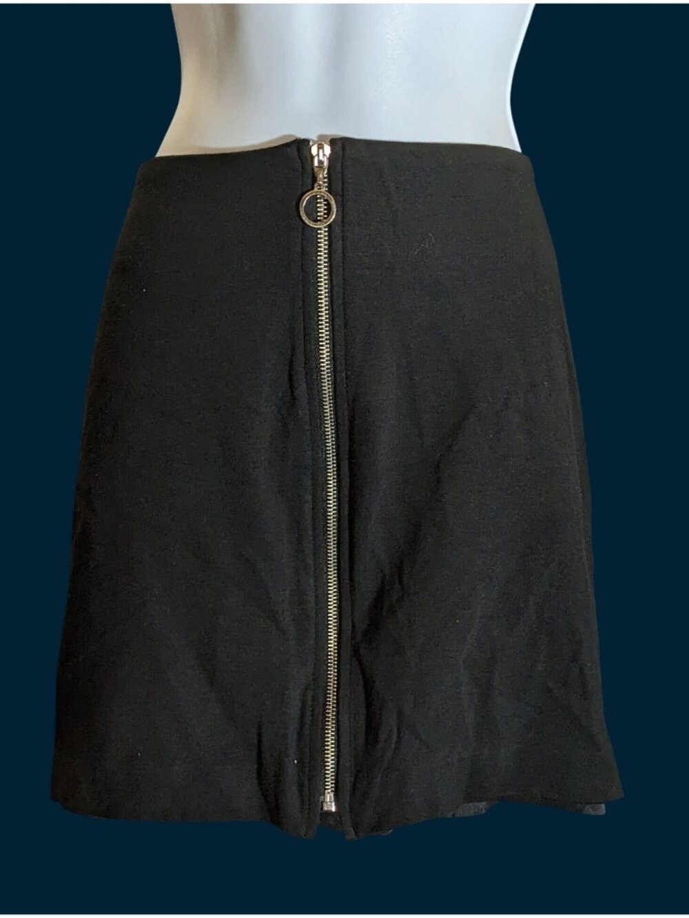 Vintage 90s Goth The Limited Skirt Black Full Zip